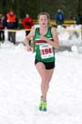 Georgia Taylor-Brown (Sale) on her way to winning the junior womens Northern Cross Country Championships.